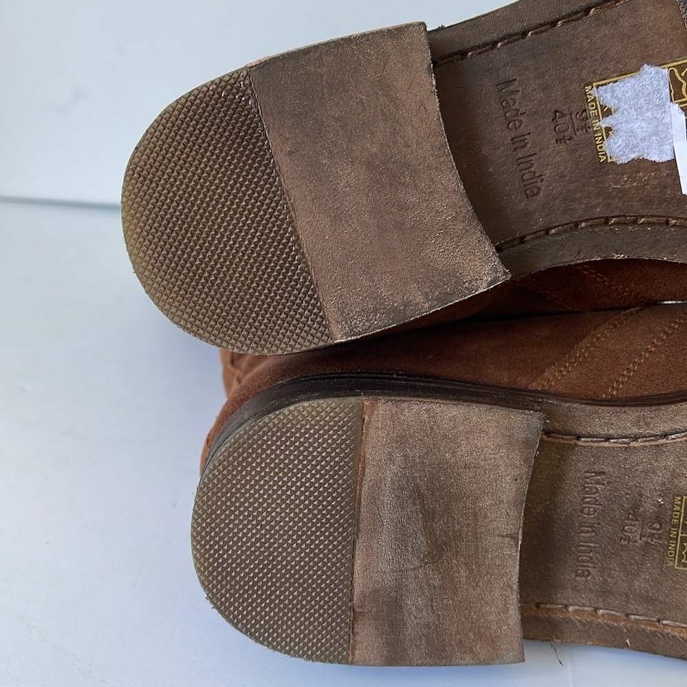 Free People Easton Suede Equestrian Bootie Women’s 9.5M Brown Pull-On Western - Picture 9 of 11